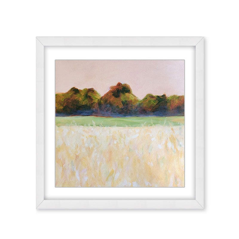 "Summer Field" Framed Matted Print Wall Art