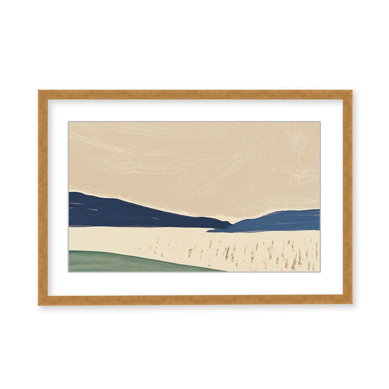 "Sakura Dreams: Japanese-style Grand Landscape" Framed Matted Print Wall Art