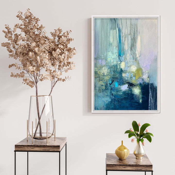 "The Falls"Framed Embellished Canvas Wall Art