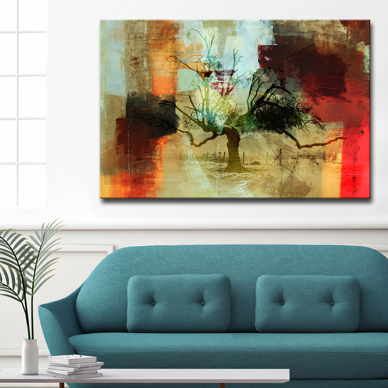 Abstract Landscape II' Wrapped Canvas Wall Art