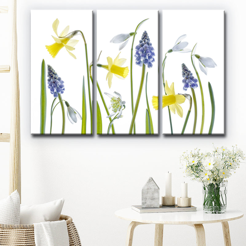 Spring' 3 Piece Wrapped Canvas Wall Art Set
