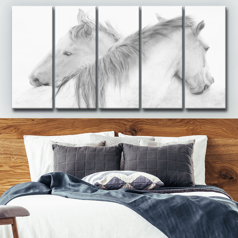 Horses' 5 Piece Wrapped Canvas Wall Art Set
