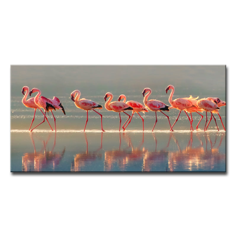 Flamingo' Wrapped Canvas Wall Art