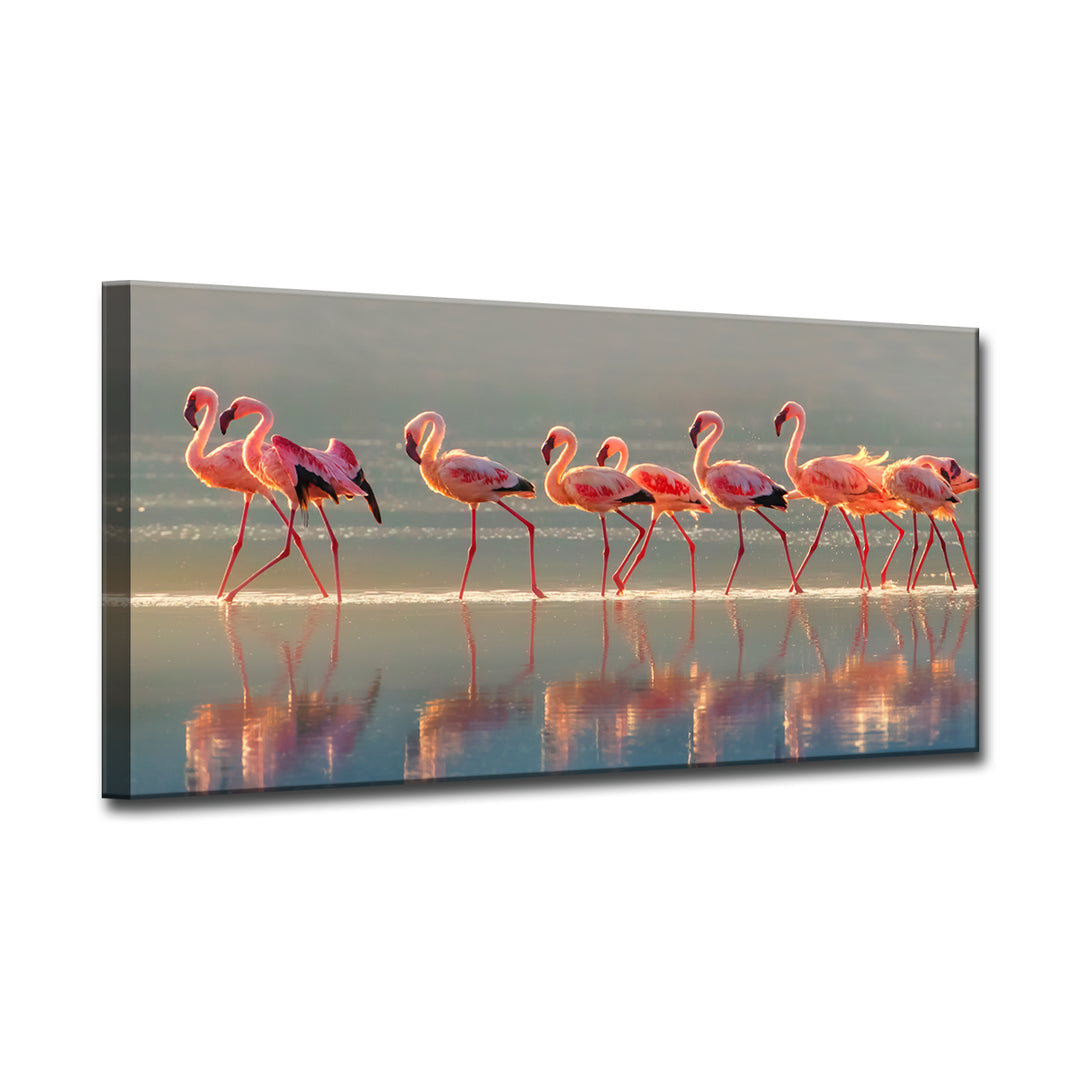 Flamingo' Wrapped Canvas Wall Art