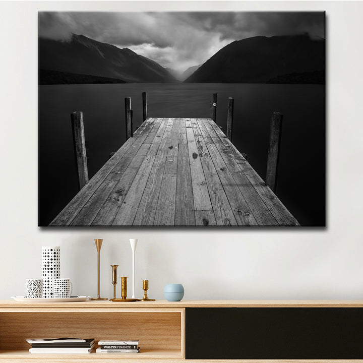 The Lake' Wrapped Canvas Wall Art