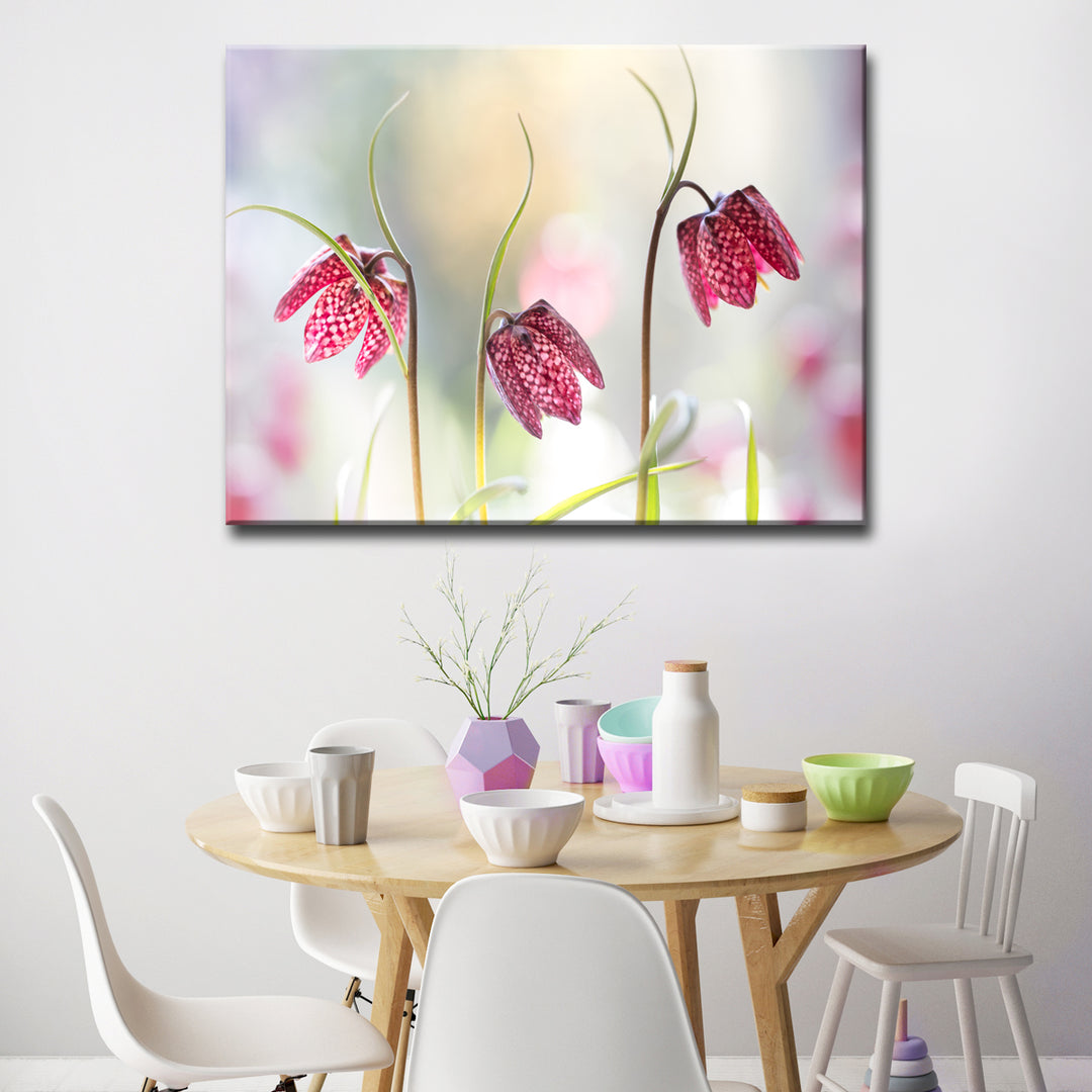 Snakes Head Fritillary' Wrapped Canvas Wall Art