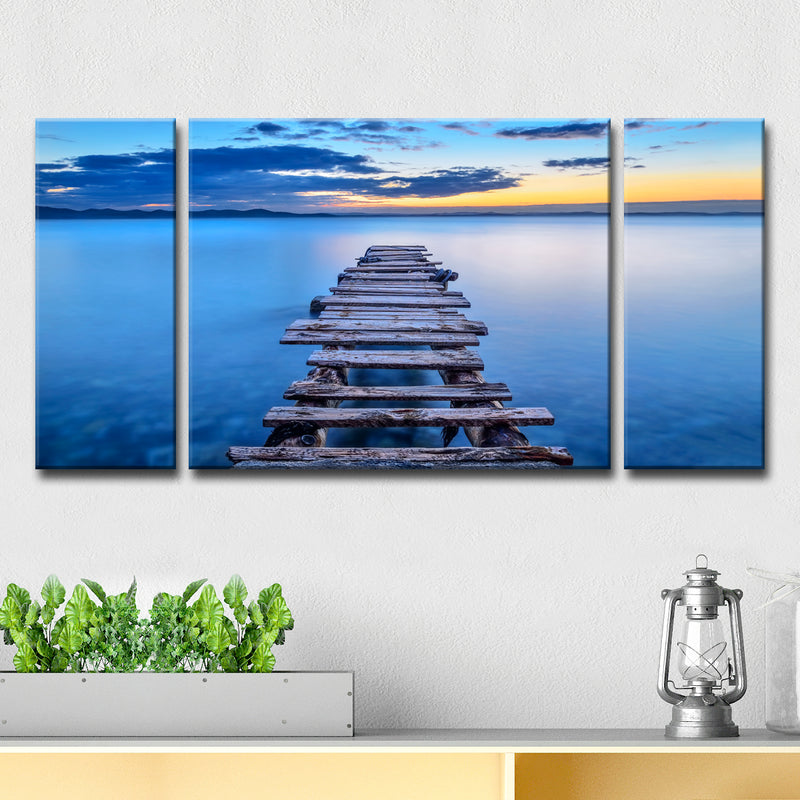 Pier' 3 Piece Wrapped Canvas Wall Art Set