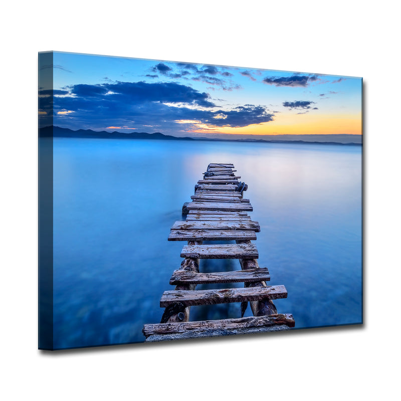 Pier' Wrapped Canvas Wall Art