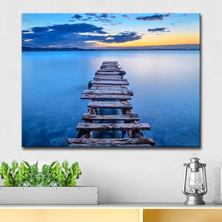 Pier' Wrapped Canvas Wall Art
