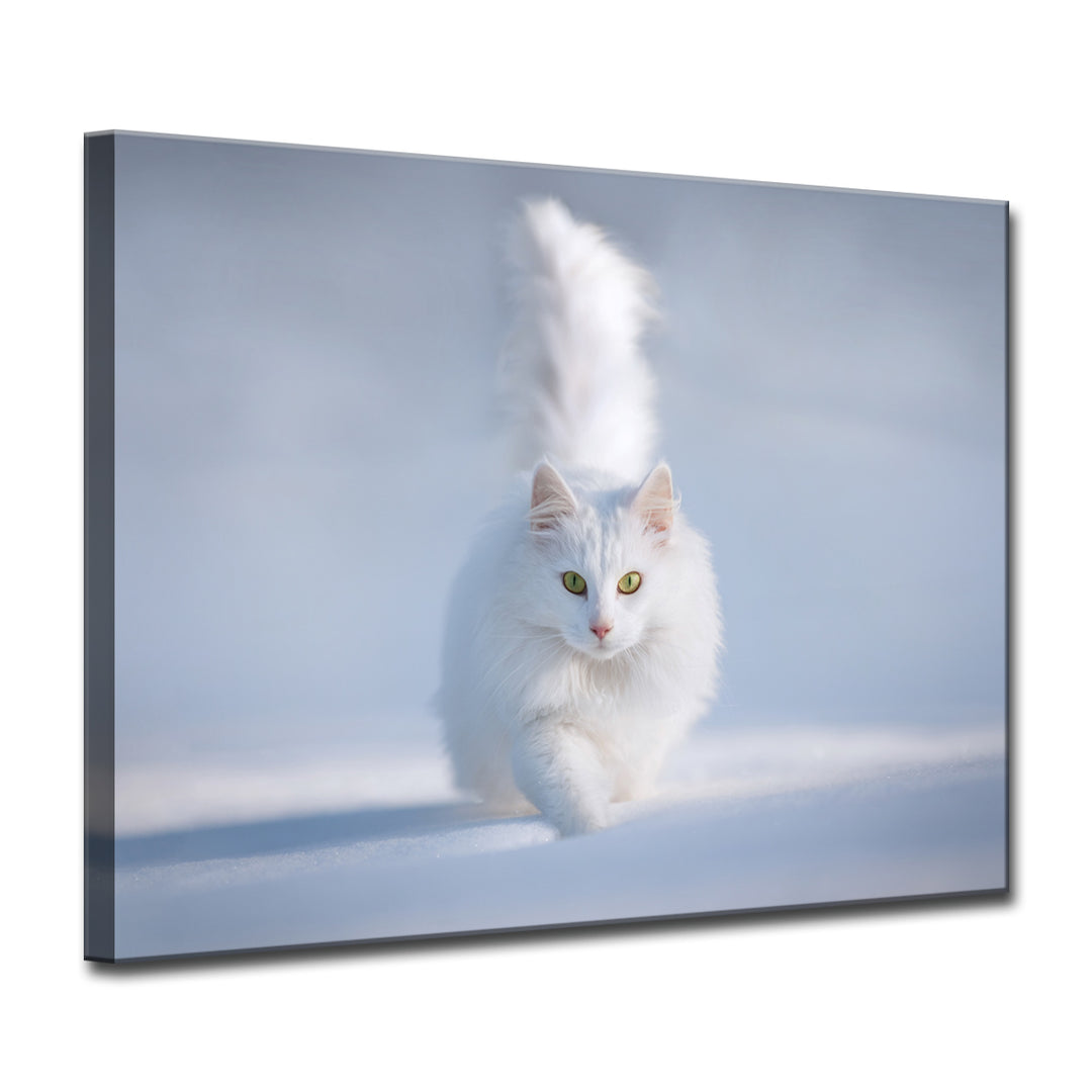 Yellow Eyes' Wrapped Canvas Wall Art