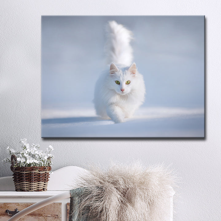 Yellow Eyes' Wrapped Canvas Wall Art