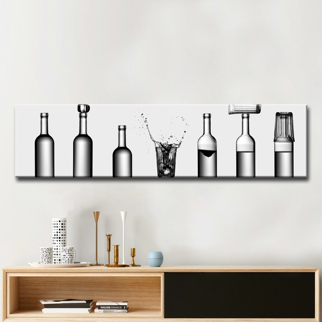 Bottle's Game' Wrapped Canvas Wall Art