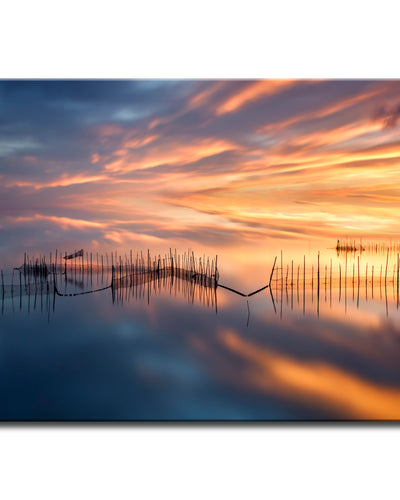 Fish Nets' Wrapped Canvas Wall Art