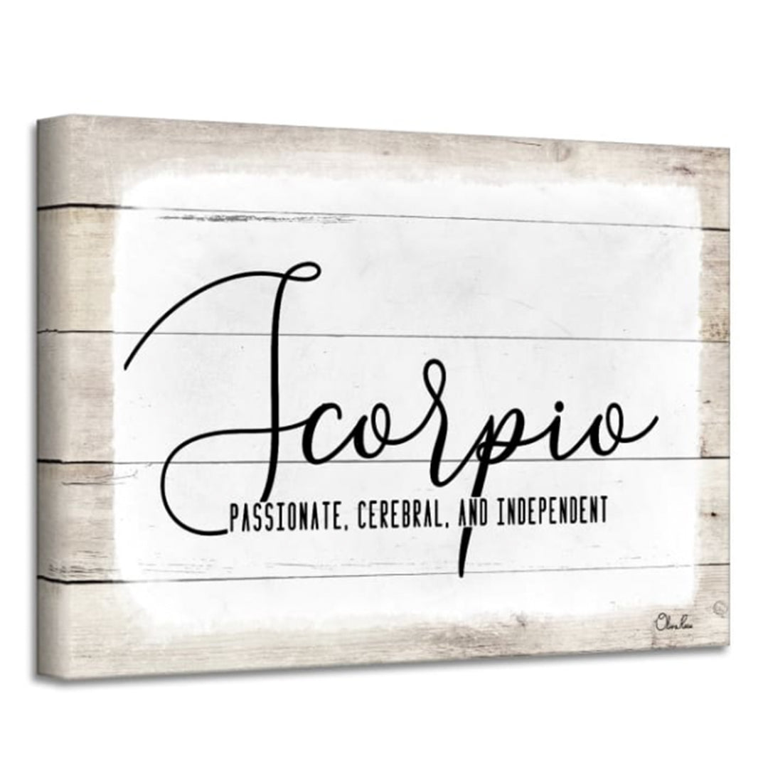 'Zodiac' Wrapped Canvas Textual Wall Art