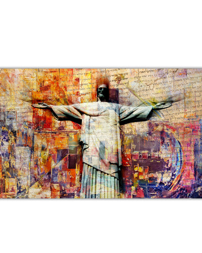 'Christo de Rio' Wrapped Canvas Wall Art