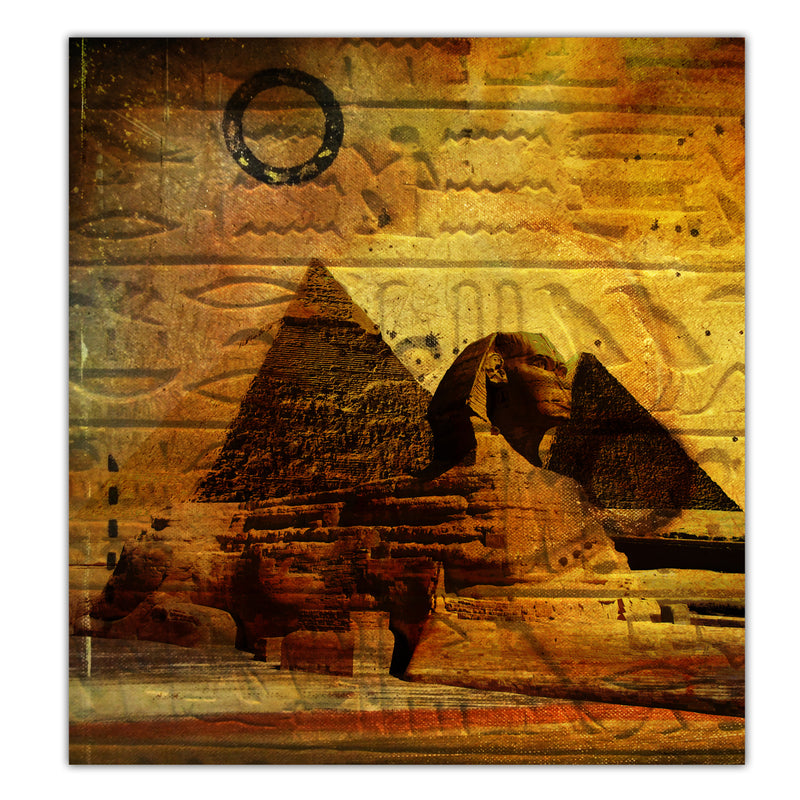 'Egyptian Pyramid' Wrapped Canvas Wall Art