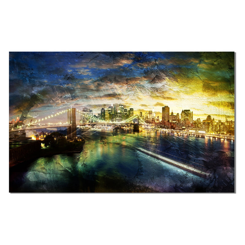 'Brooklyn Bridge' Wrapped Canvas Wall Art