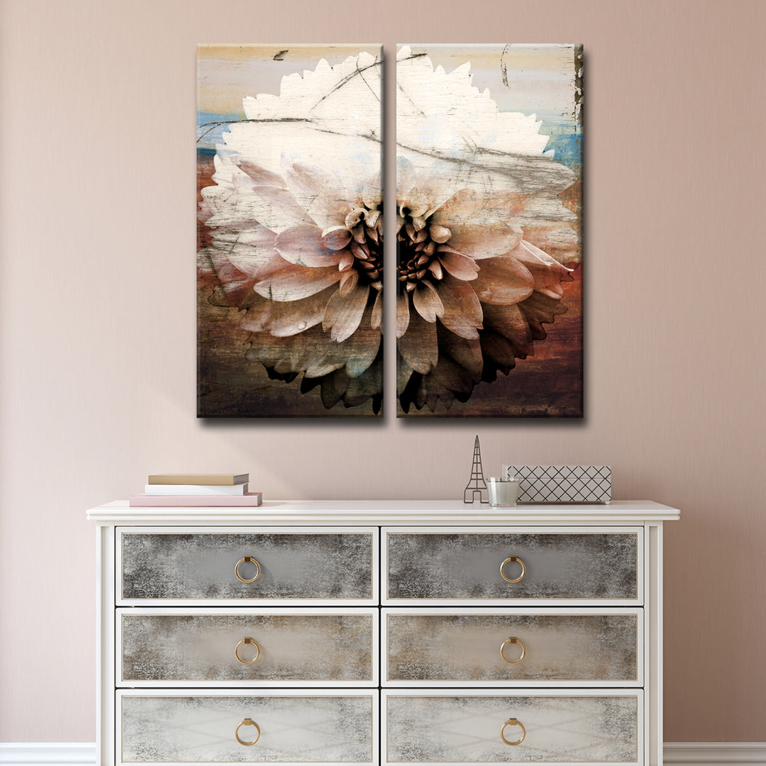 Daisy' 2 Piece Wrapped Canvas Wall Art Set - Ready2HangArt