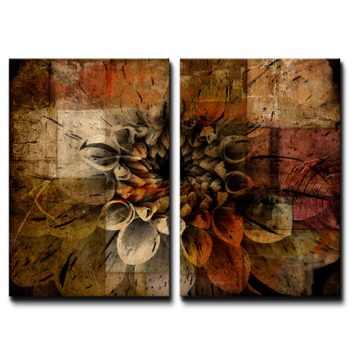 Daisy' Abstract Wrapped Canvas Wall Art