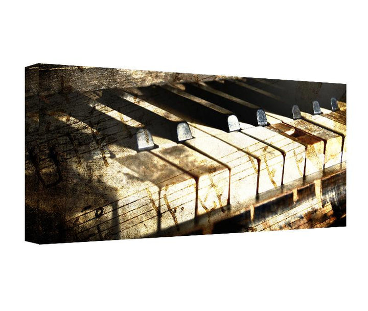 Ivory Keys' Wrapped Canvas Wall Art