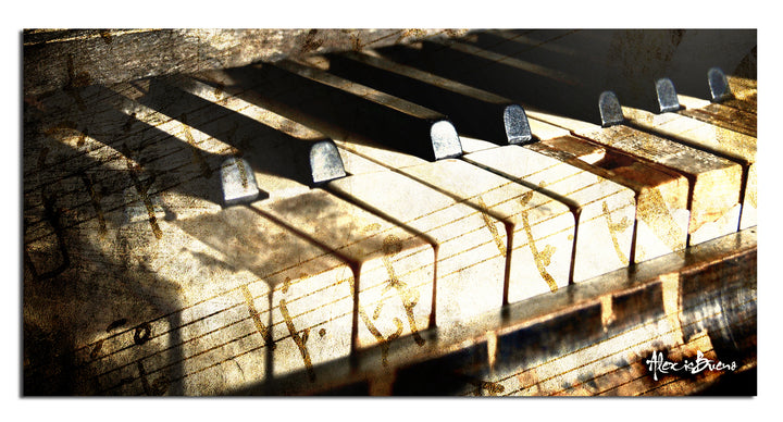 Ivory Keys' Wrapped Canvas Wall Art