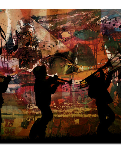 Jazz Trio' Wrapped Canvas Wall Art