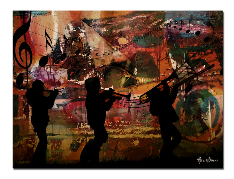 Jazz Trio' Wrapped Canvas Wall Art