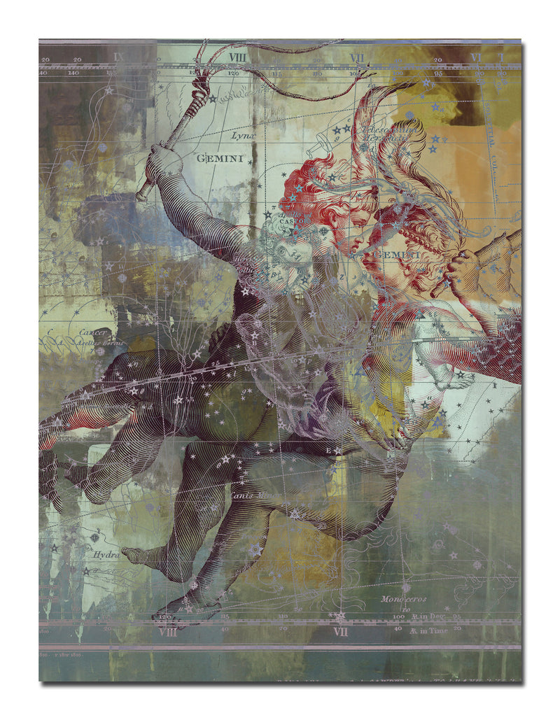 Zodiac Study: Gemini' Wrapped Canvas Wall Art