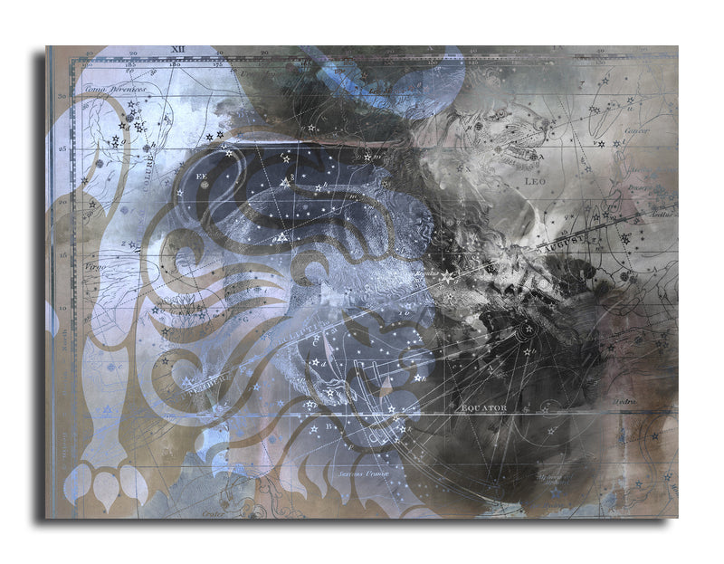 Zodiac Study: Leo'  Wrapped Canvas Wall Art