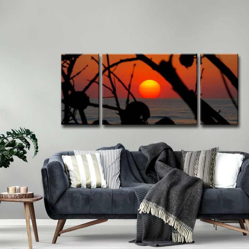 Sun Soaked' 3 Piece Wrapped Canvas Wall Art Set
