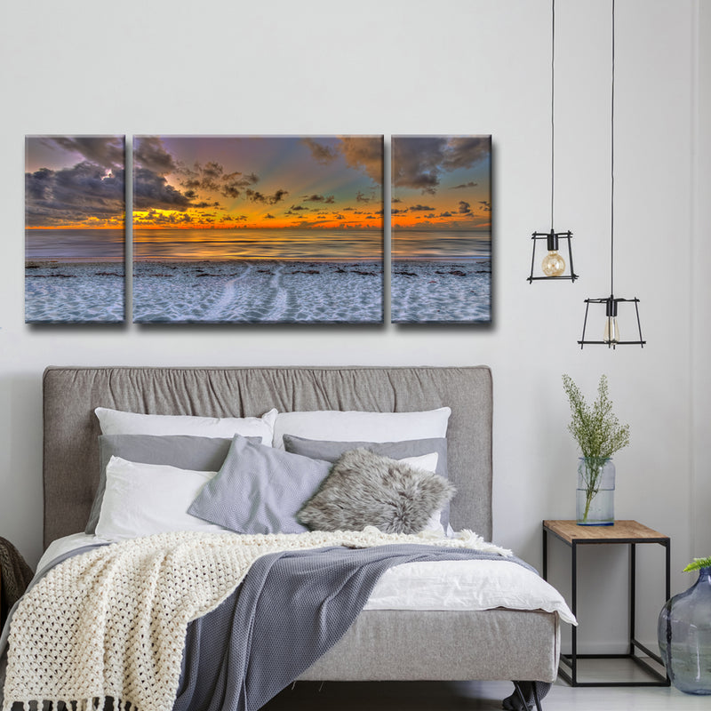 On the Horizon' 3 Piece Wrapped Canvas Wall Art Set