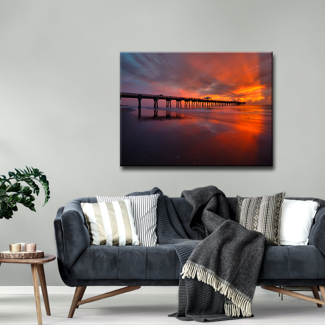 Sky Ablaze' Wrapped Canvas Wall Art