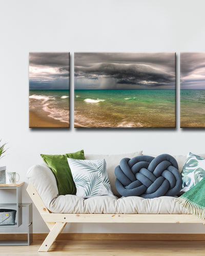 Looming Fury' 3 Piece Wrapped Canvas Wall Art Set