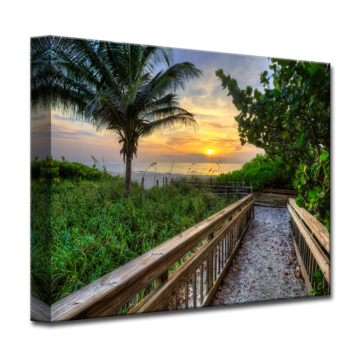 Golden Ascent' Wrapped Canvas Wall Art