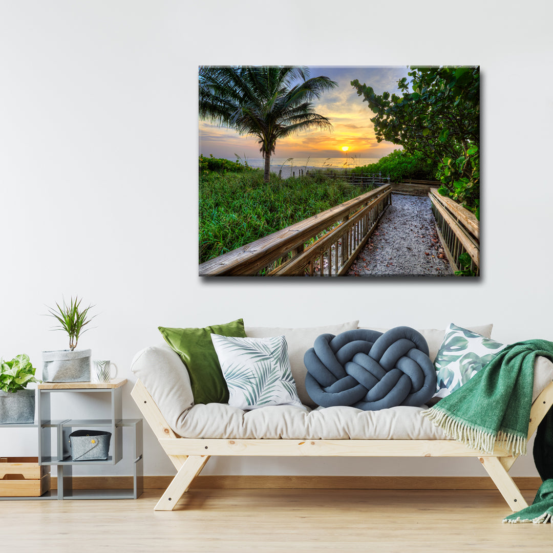 Golden Ascent' Wrapped Canvas Wall Art