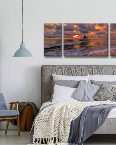 Seduction' 3 Piece Wrapped Canvas Wall Art Set