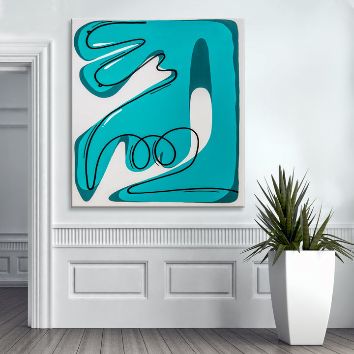 One of a Kind Original 'Thinking About You' by Alejandra Linares