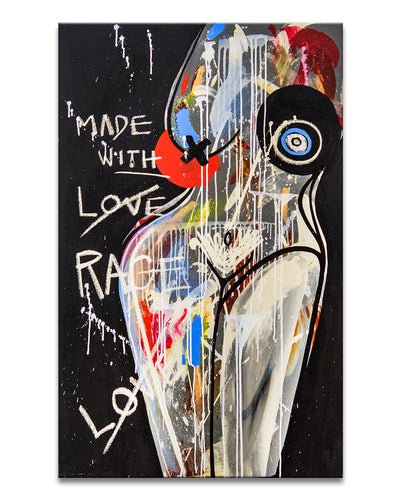 One of a Kind Original 'Made with Love' by Alejandra Linares