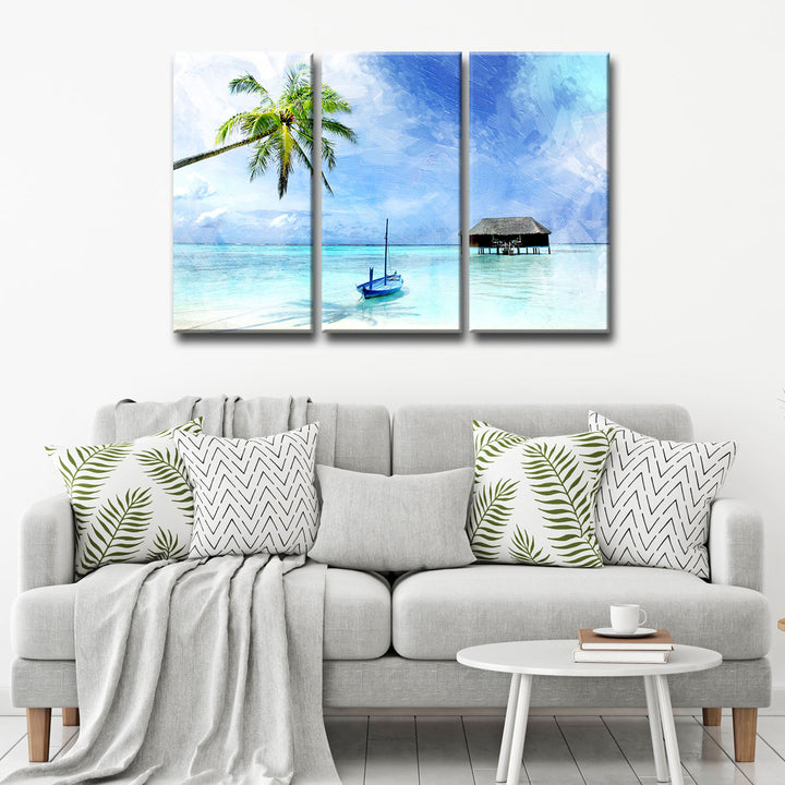 Tropical' 3-Piece Wrapped Canvas Wall Art Set - Ready2HangArt