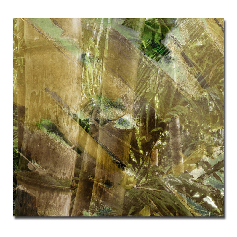 Abstract Bamboo II' Wrapped Canvas Wall Art