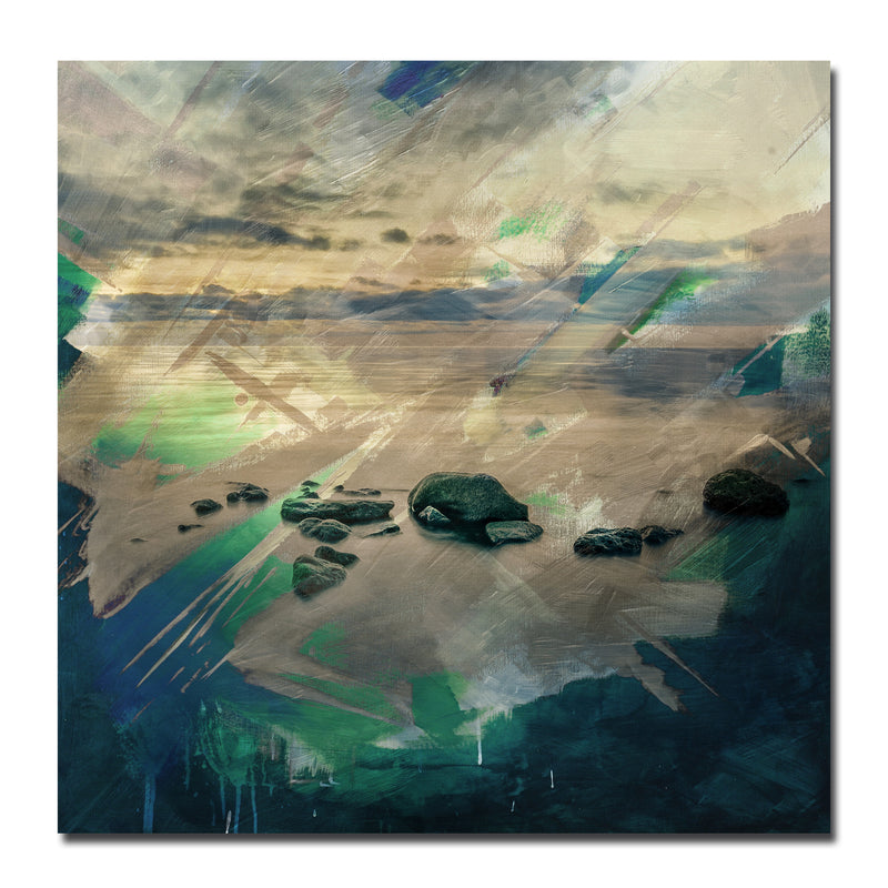 Abstract Stone Spa' Wrapped Canvas Wall Art