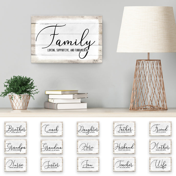 'Admiration' Wrapped Canvas Textual Wall Art
