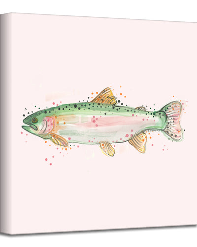 Rainbow Trout' Wrapped Canvas Wall Art