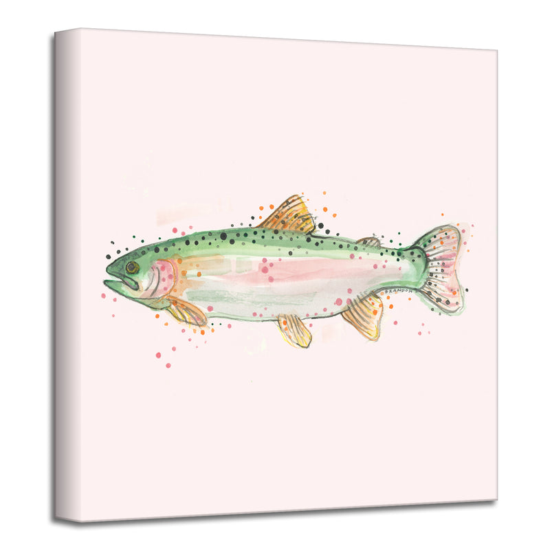 Rainbow Trout' Wrapped Canvas Wall Art