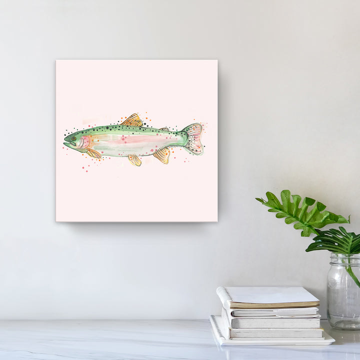 Rainbow Trout' Wrapped Canvas Wall Art
