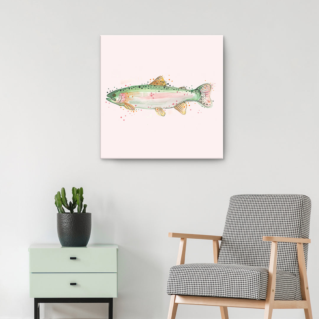 Rainbow Trout' Wrapped Canvas Wall Art