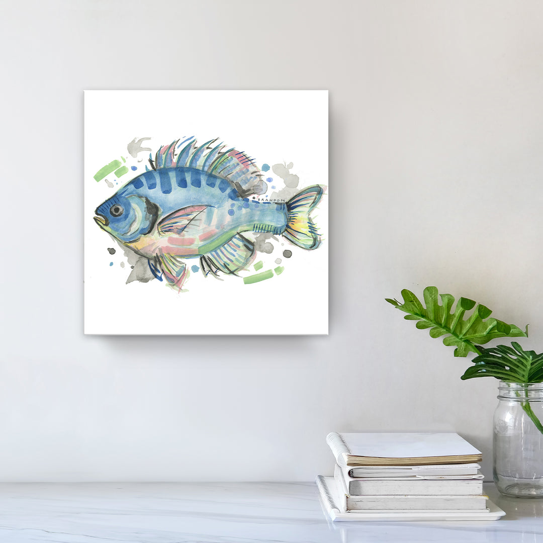 White Trout' Wrapped Canvas Wall Art