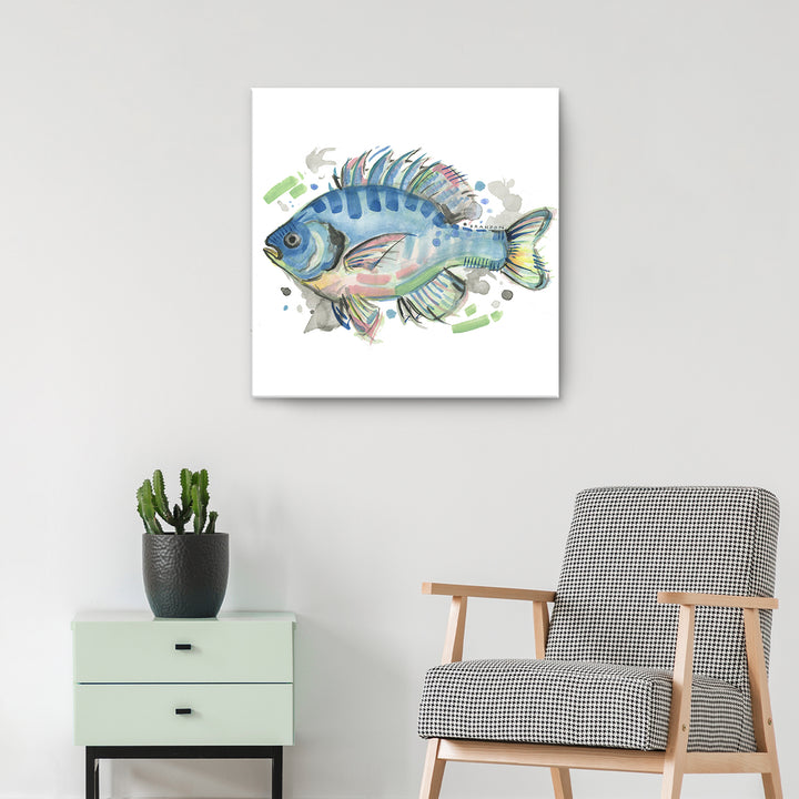 White Trout' Wrapped Canvas Wall Art
