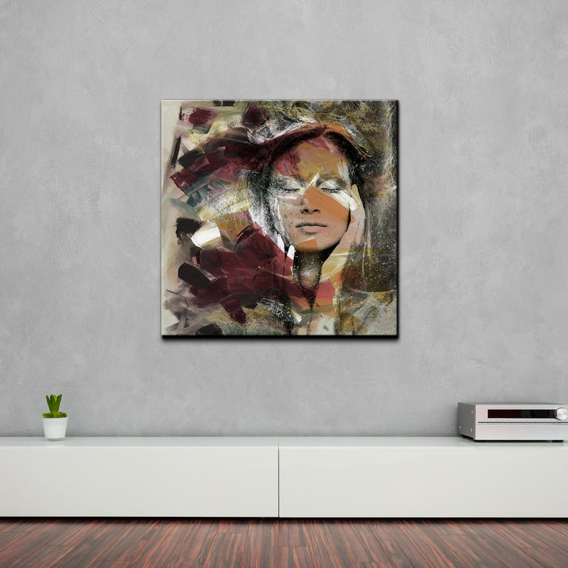 Abstract Girl 2' Wrapped Canvas Wall Art