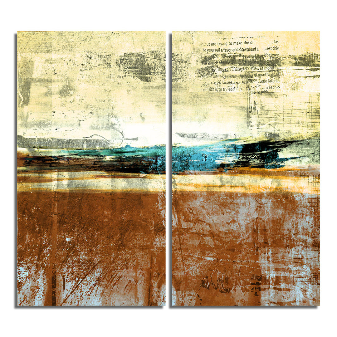 Bueno Exchange XXIV' 2 Piece Wrapped Canvas Wall Art Set - Ready2HangArt